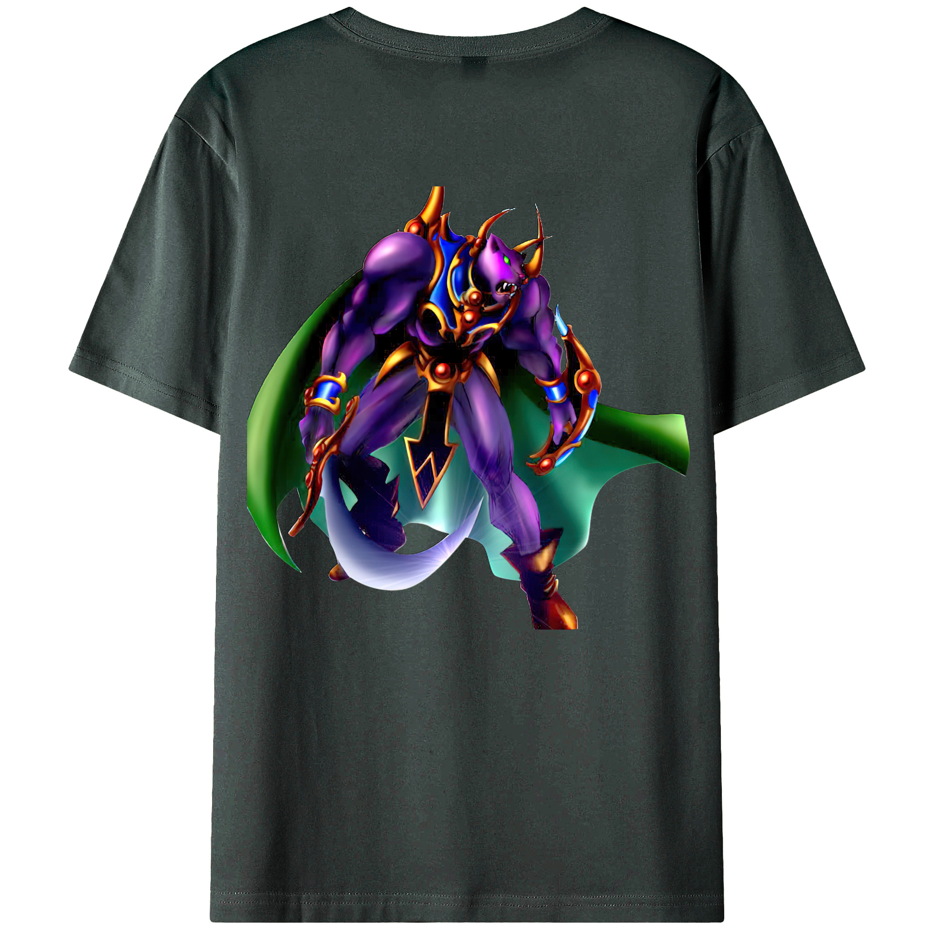 （画像用） 遊☆戯☆王 Yu-Gi-Oh! 綿100％ メンズ半袖Tシャツ（バックプリント） 通気性
